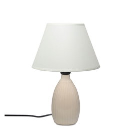 Opviq Lámpara de Mesa de Cerámica Color Crema